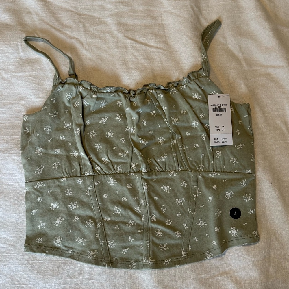 Floral Hollister Crop Top